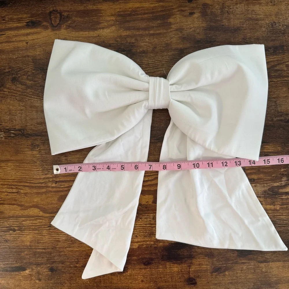 Lulus Beloved Bliss Ivory Strapless Slim Leg Bow Jumpsuit-Size XS NWOT - Picture 14 of 14